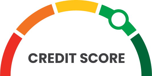 Image depicting a credit score scale